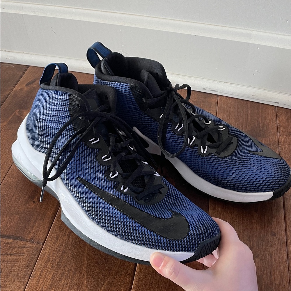 Nike Air Max infuriate Mid Royal Blue and Black Shoes Size 14
